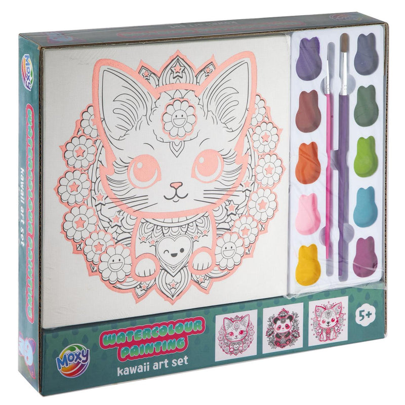 Afbeelding laden in galerijviewer, Moxy aquarel schilderen kawaii art set