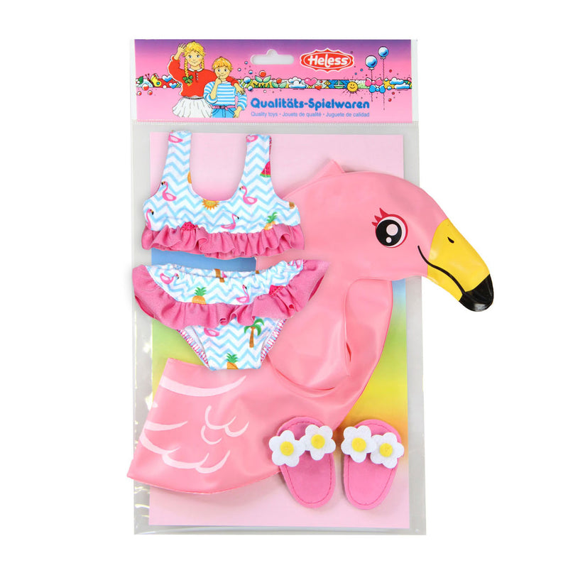 Load image into Gallery viewer, Heless poppen zwemset flamingo, 35-45 cm