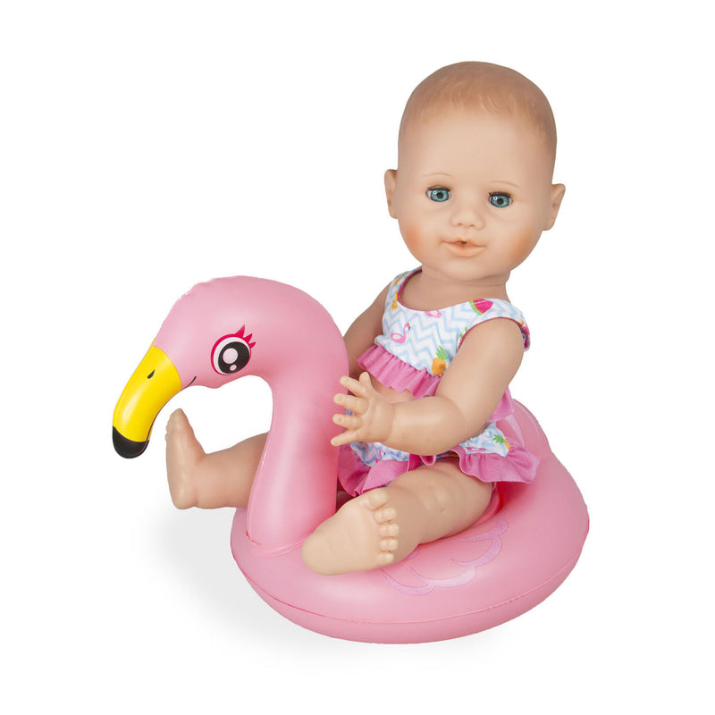 Load image into Gallery viewer, Heless poppen zwemset flamingo, 35-45 cm