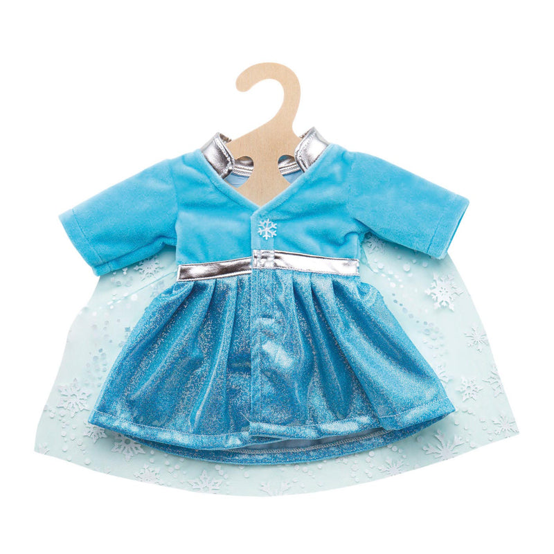 Afbeelding laden in galerijviewer, Heless poppenjurk ijsprinses met cape, 28-35 cm