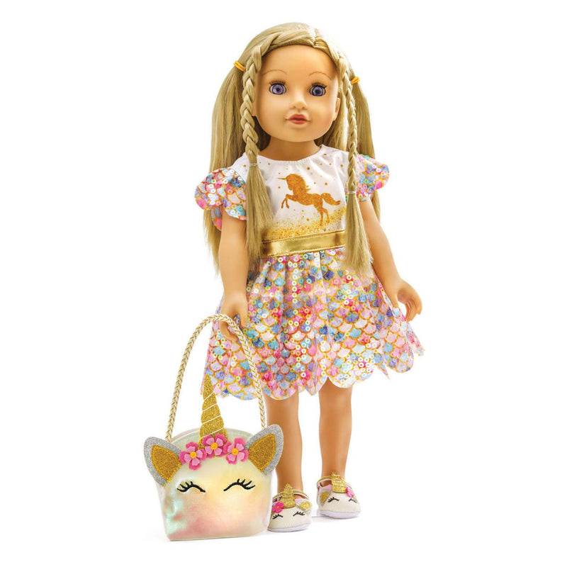 Afbeelding laden in galerijviewer, Heless puppen-tasche einhorn, gr. 35-45 cm