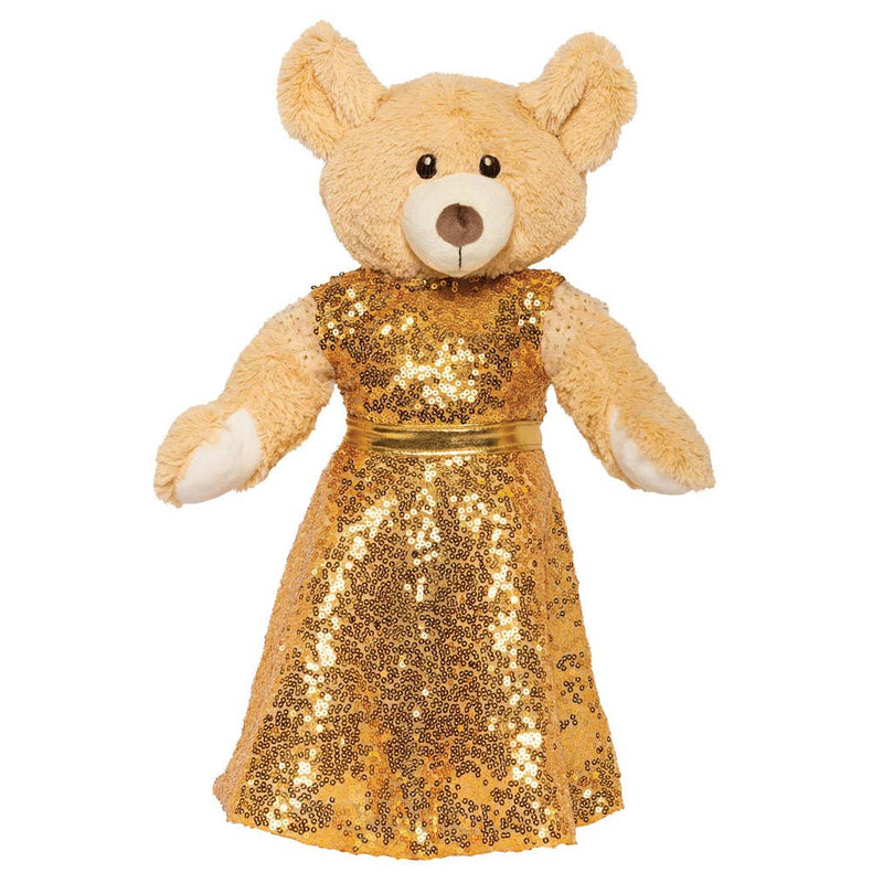 Afbeelding laden in galerijviewer, Heless poppenjurk golden star, 35-45 cm