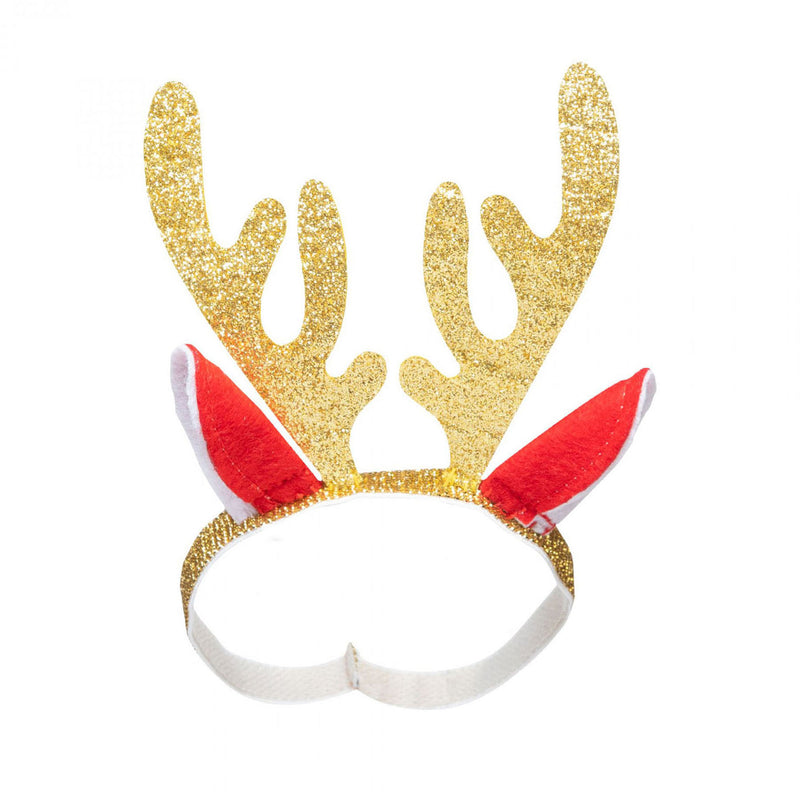 Afbeelding laden in galerijviewer, Heless kerstjurk met haarband rendier, maat 28-35 cm