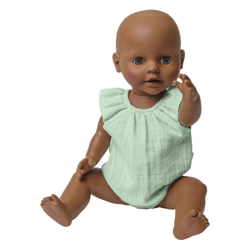 Afbeelding laden in galerijviewer, Heless poppenbody mintgroen met ruches, 28-35 cm