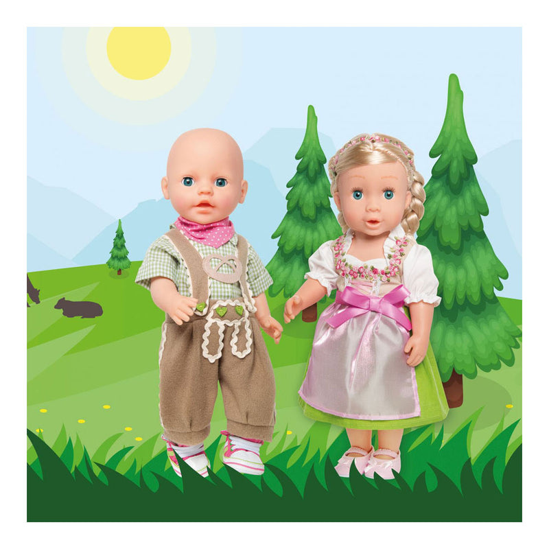 Afbeelding laden in galerijviewer, Heless poppenjurk heidi, 35-45 cm
