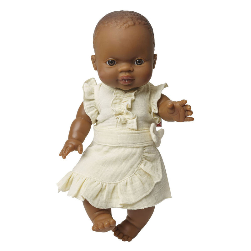 ギャラリービューアに画像をロードする, Heless poppen wikkelrok ecru met ruches, 35-45 cm