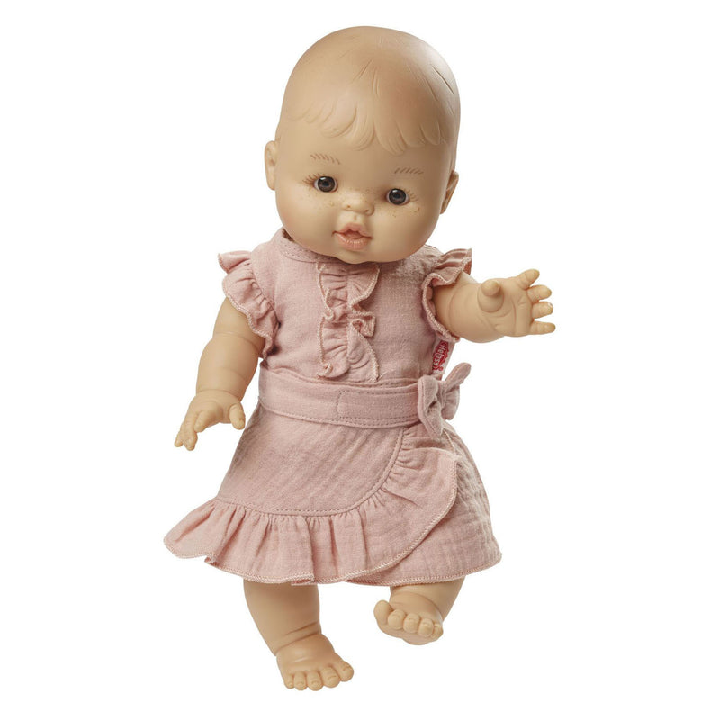 Afbeelding laden in galerijviewer, Heless poppen wikkelrok roze met ruches, 35-45 cm