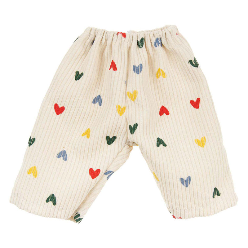 Chargez l'image dans la visionneuse de la galerie, Heless poppen ribfluwelen broek hartjesconfetti, 35-45 cm