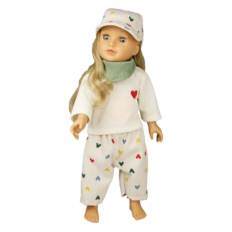 Afbeelding laden in galerijviewer, Heless poppenmuts hartjesconfetti, 35-45 cm