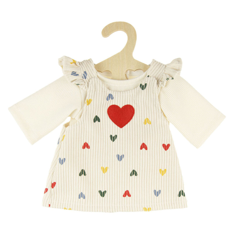 Load image into Gallery viewer, Heless meisjes babypop met corduroy jurk - 34cm