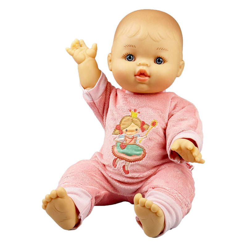 Load image into Gallery viewer, Heless meisjes babypop met velours romper prinses emily - 34cm
