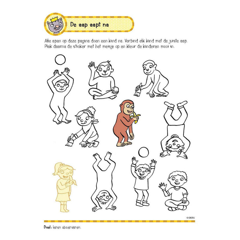 Load image into Gallery viewer, Deltas oefenboek met stickers - eerste leesspelletjes (5-6 jaar)