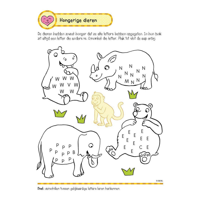 Chargez l'image dans la visionneuse de la galerie, Deltas oefenboek met stickers - eerste leesspelletjes (5-6 jaar)
