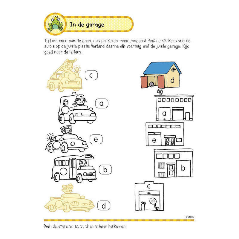 Chargez l'image dans la visionneuse de la galerie, Deltas oefenboek met stickers - eerste leesspelletjes (5-6 jaar)