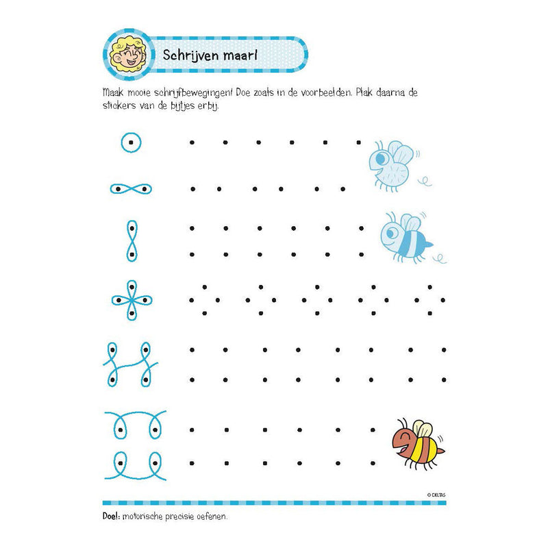 Load image into Gallery viewer, Deltas oefenboek met stickers - leuke schrijfoefeningen (6-7 jaar)