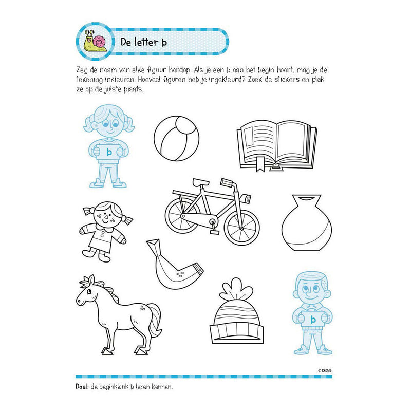 Load image into Gallery viewer, Deltas oefenboek met stickers- leuke lees