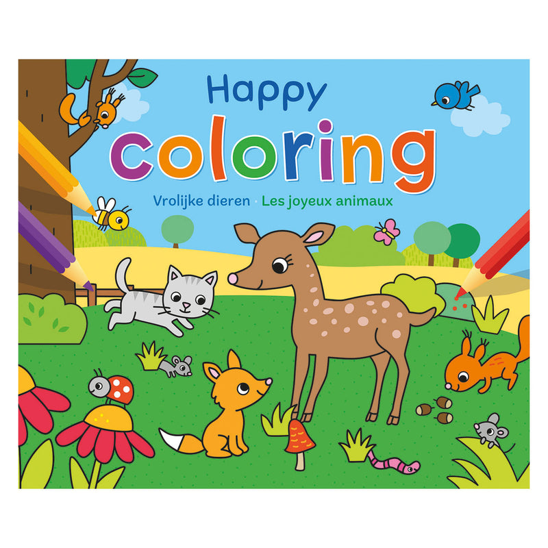 Afbeelding laden in galerijviewer, Deltas happy coloring - vrolijke dieren happy coloring - les joyeux animaux
