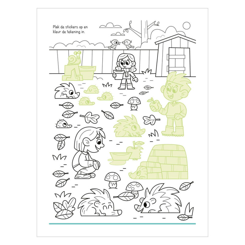 Load image into Gallery viewer, Stickerboek - Dieren in Huis en Tuin