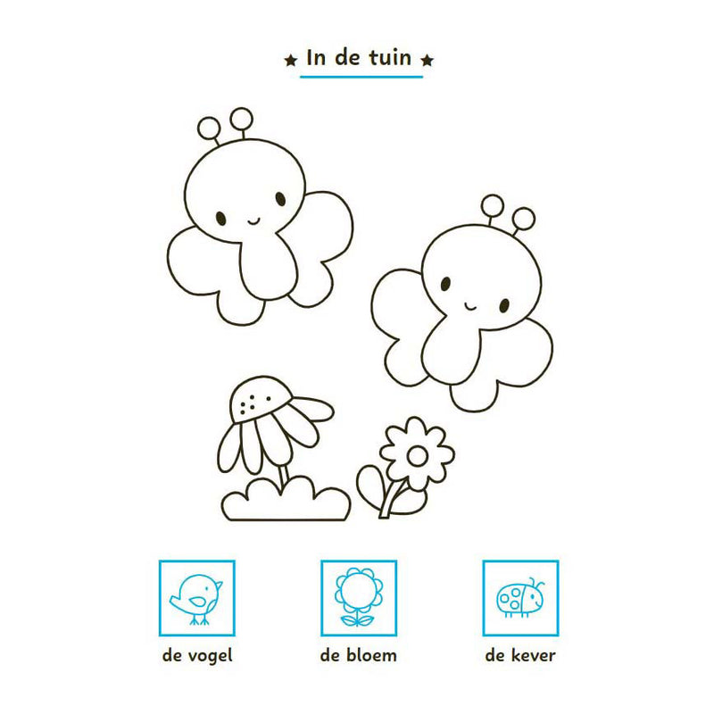 Chargez l'image dans la visionneuse de la galerie, Deltas mijn eerste woordjes kleur- en stickerboek - 3-5 jaar