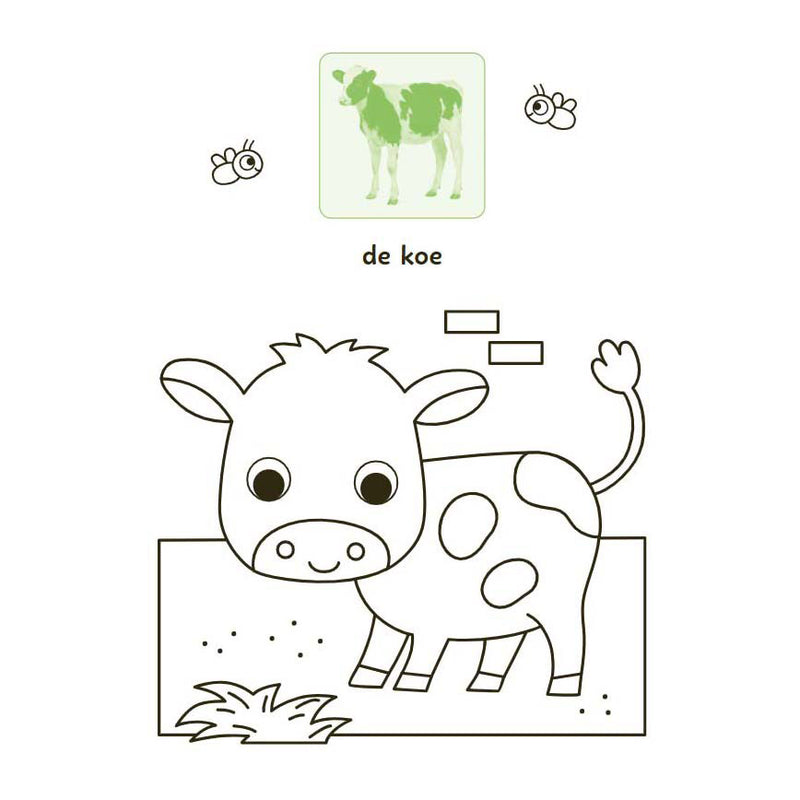 Afbeelding laden in galerijviewer, Deltas lieve dieren kleur- en stickerboek - 3-5 jaar