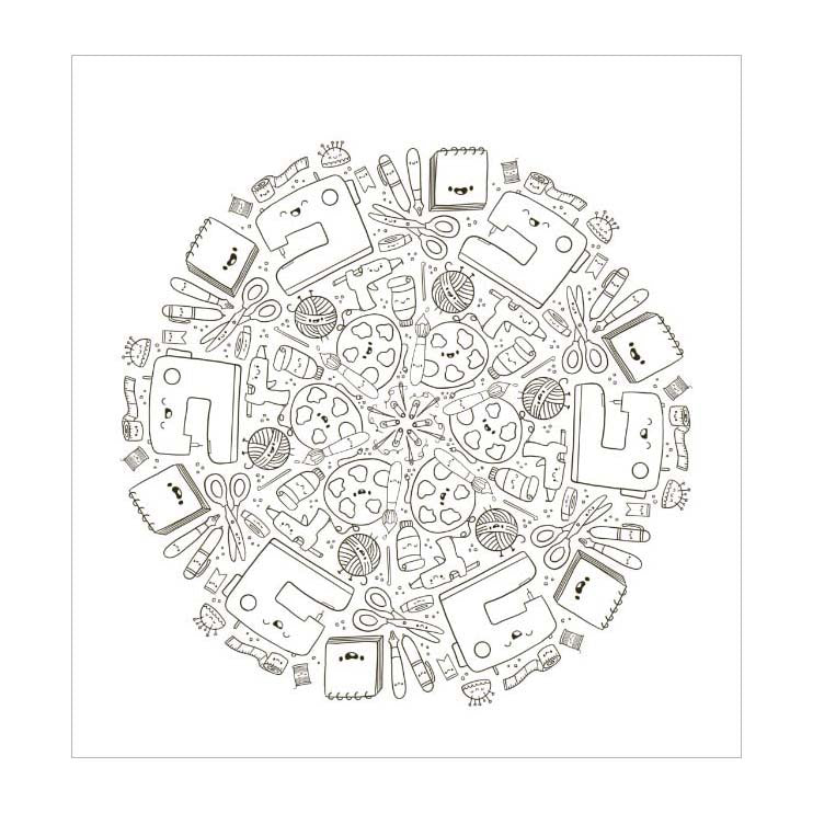 Afbeelding laden in galerijviewer, Deltas kawaii mandala kleurpret