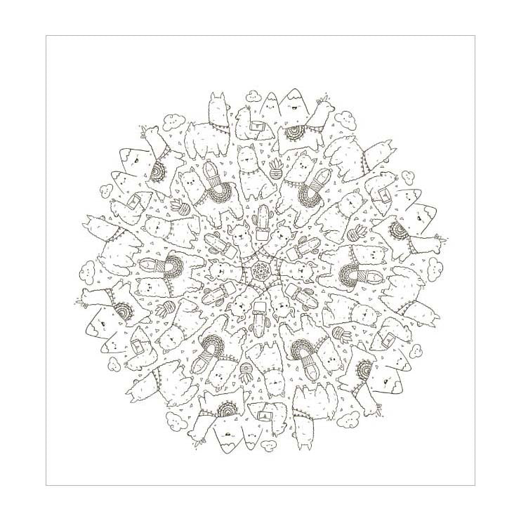 Afbeelding laden in galerijviewer, Deltas kawaii mandala kleurpret