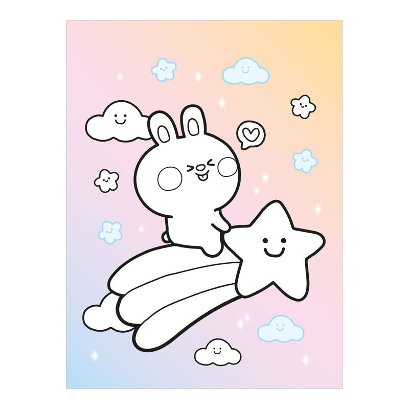 Afbeelding laden in galerijviewer, Deltas kawaii color and sticker fun kleurboek