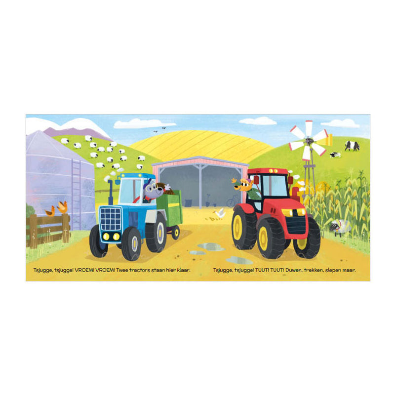 Afbeelding laden in galerijviewer, Deltas vroem vroem - aan het werk! een boek vol stoere tractors