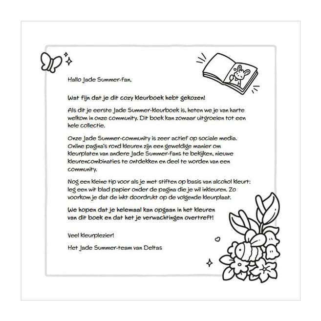 Afbeelding laden in galerijviewer, Deltas cozy jobs comfy kleurboek - jade summer
