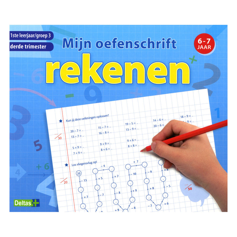 Load image into Gallery viewer, Deltas oefenschrift rekenen 6-7j. 3e trimester