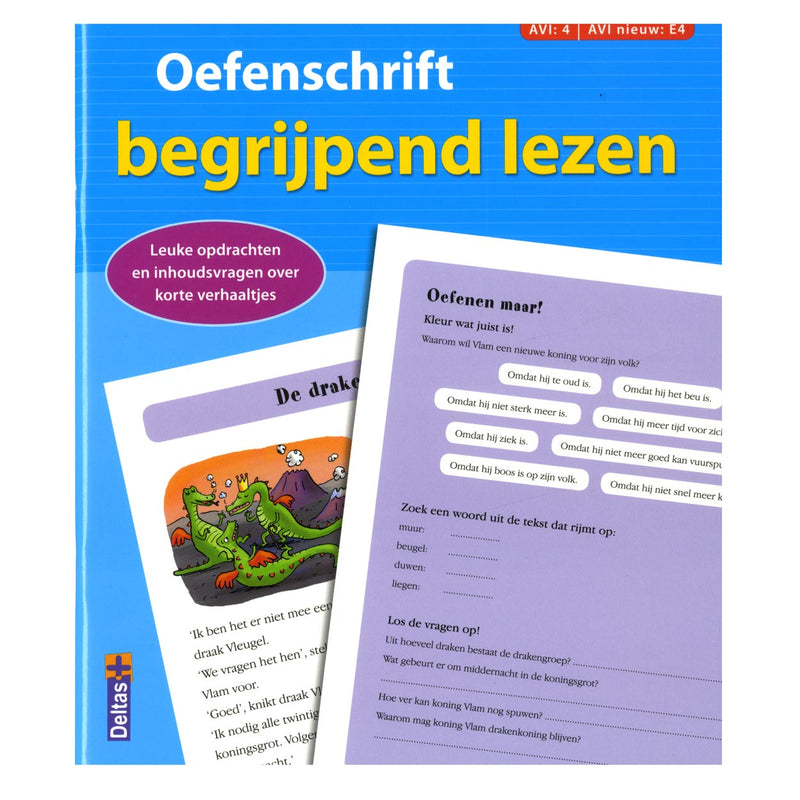 Load image into Gallery viewer, Deltas oefenschrift begrijpend lezen avi e4