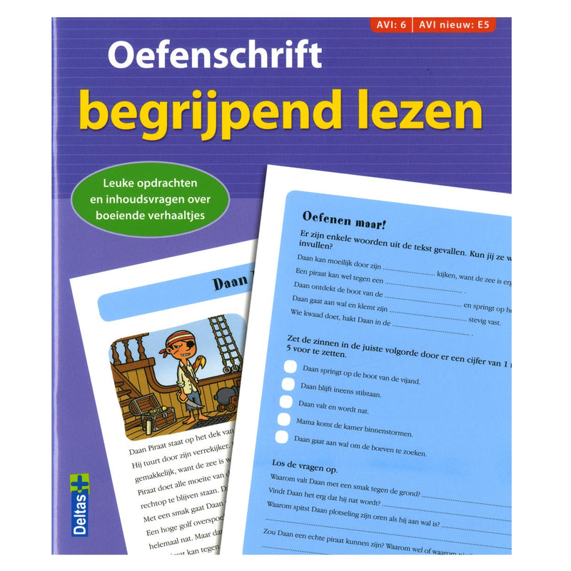 Load image into Gallery viewer, Deltas oefenschrift begrijpend lezen avi e5