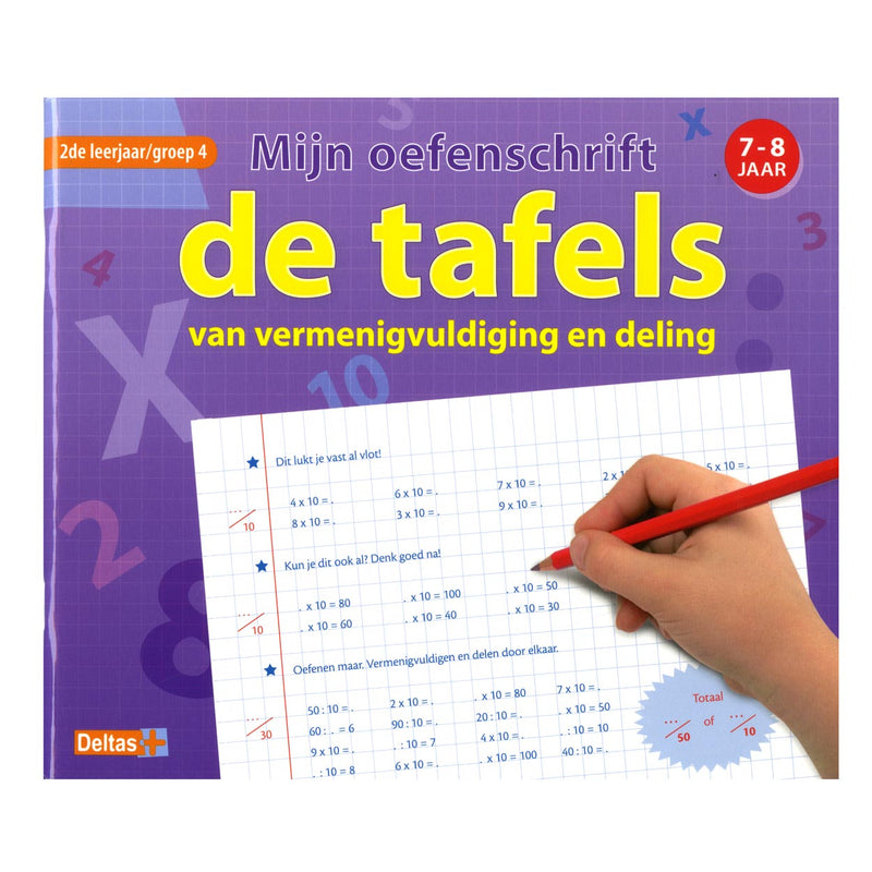 Load image into Gallery viewer, Deltas mijn oefenschrift de tafels 7-8 jaar