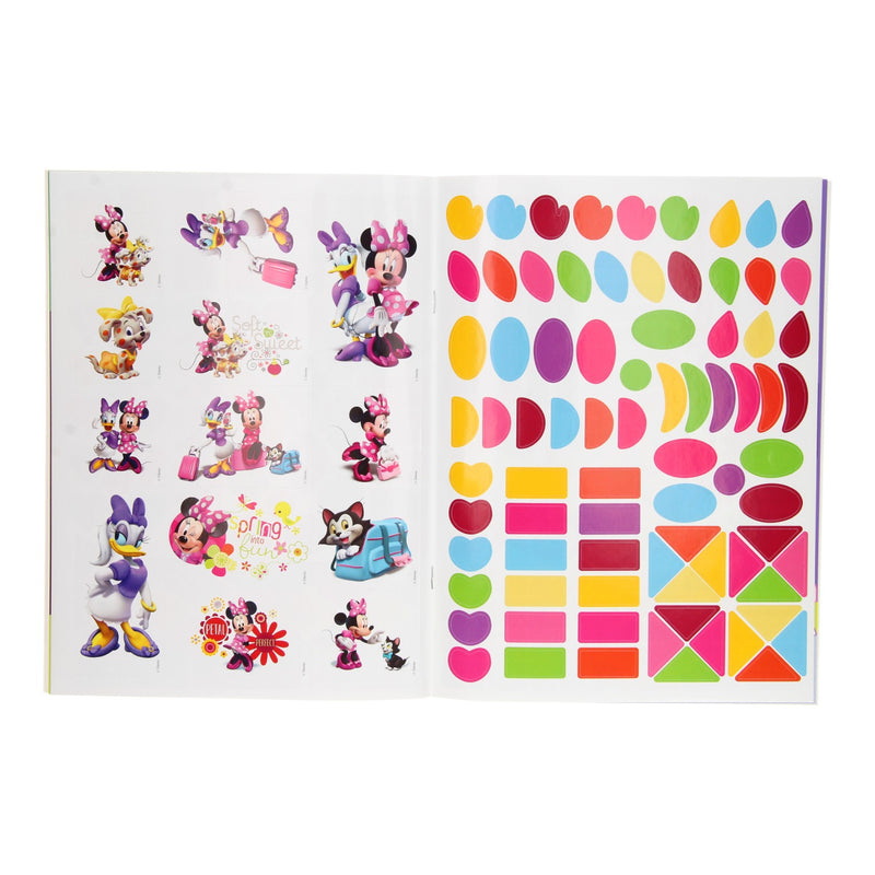 Load image into Gallery viewer, Minnie Mouse Sticker- en Kleurboek