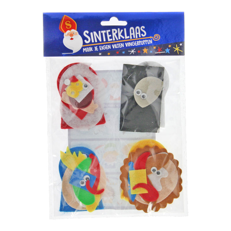 Laden Sie das Bild in Galerie -Viewer, Maak je eigen vilten vingerpoppen sinterklaas, 4st.