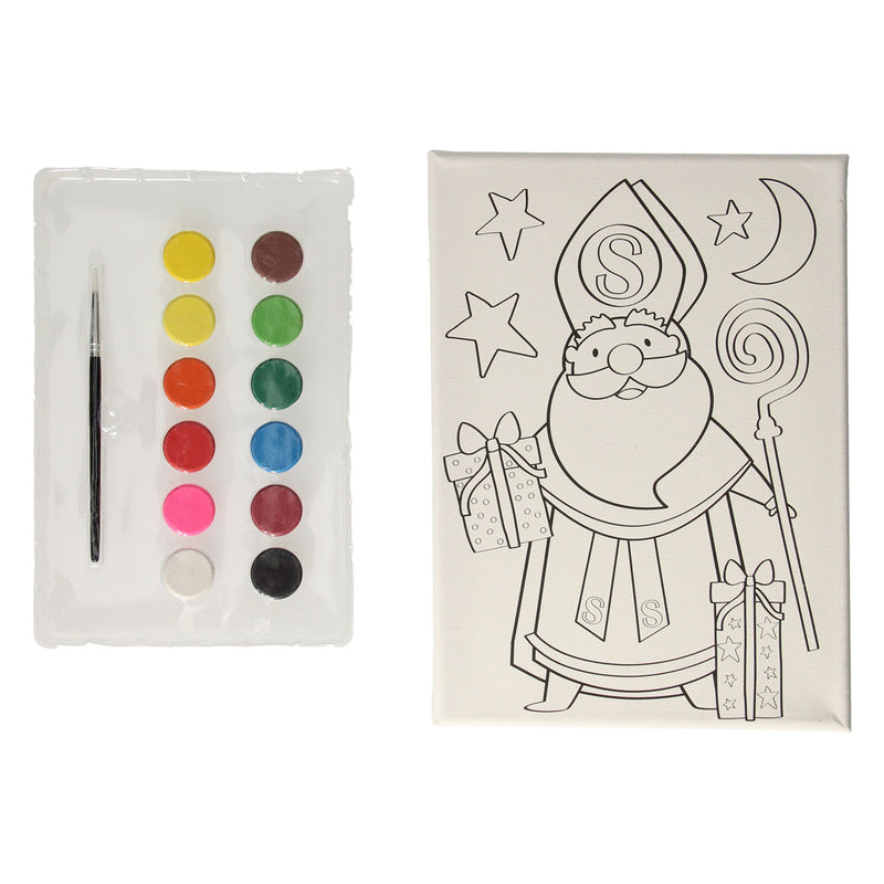 Load image into Gallery viewer, Wins holland canvas sinterklaas schilderset