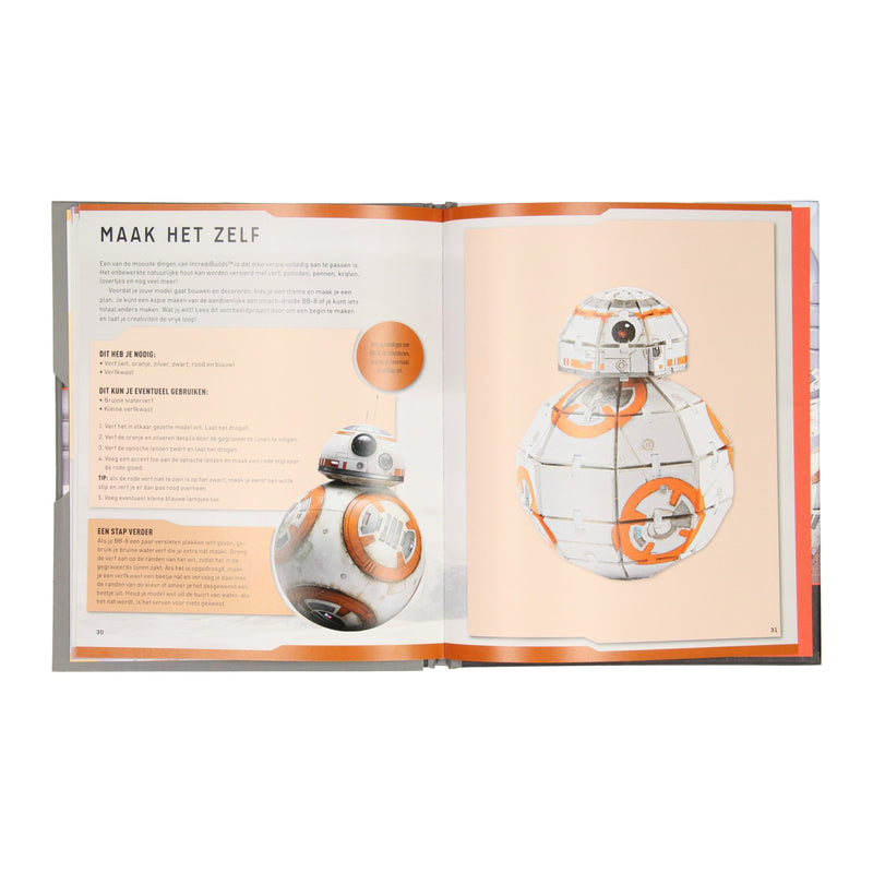 Load image into Gallery viewer, Star wars bb-8 deluxe boek met houten bouwmodel