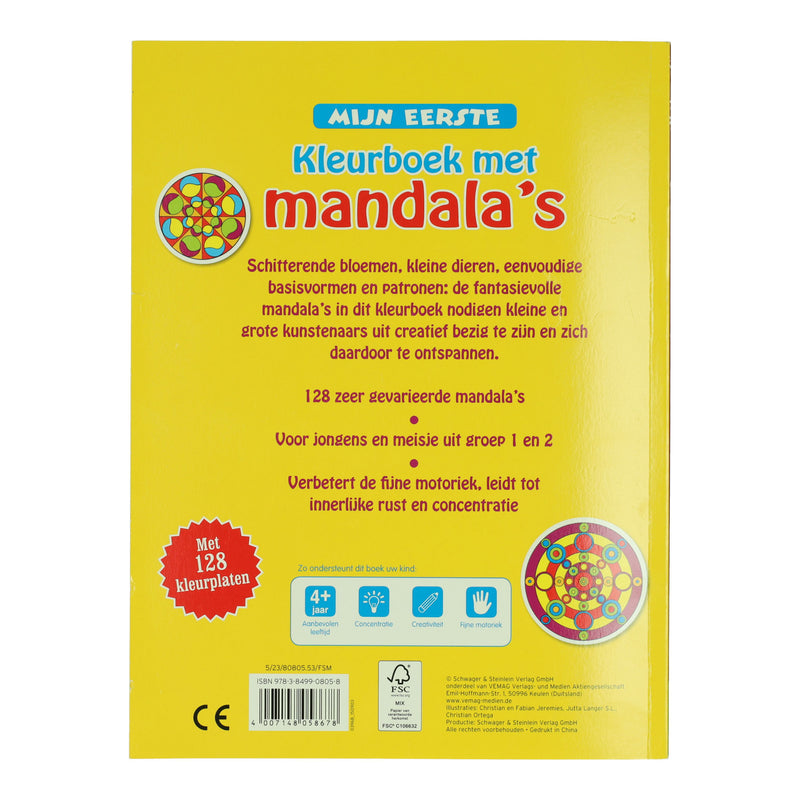 Load image into Gallery viewer, Wins holland mijn eerste kleurboek met mandala's
