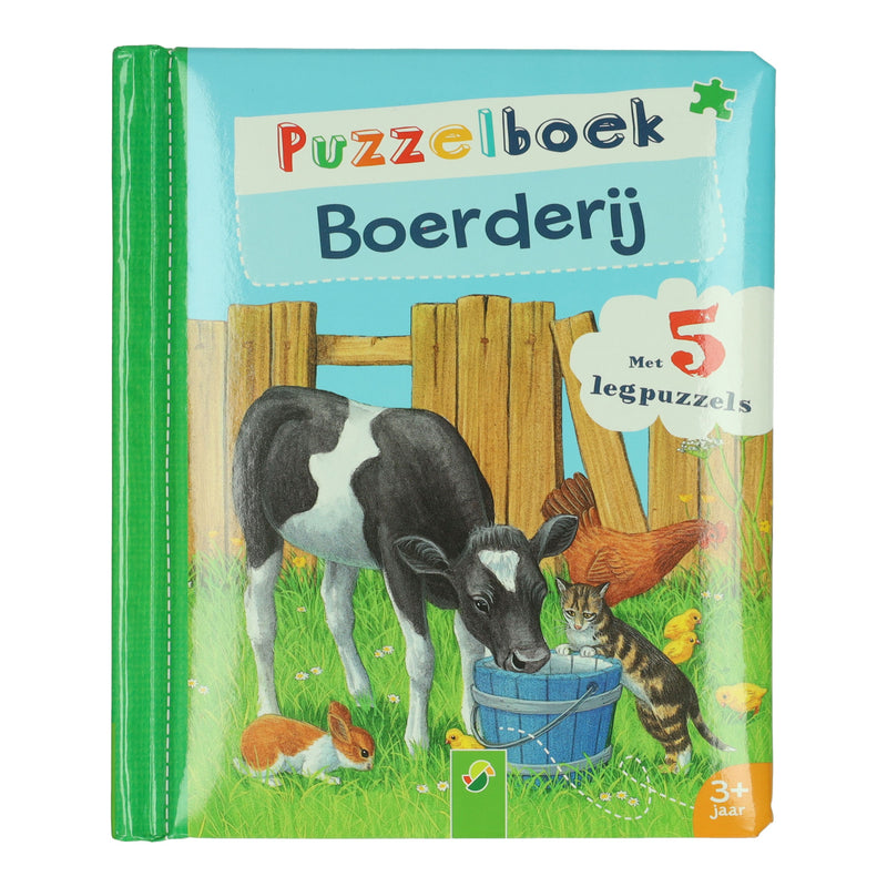 Load image into Gallery viewer, Wins holland puzzelboek boerderij - 5 legpuzzels