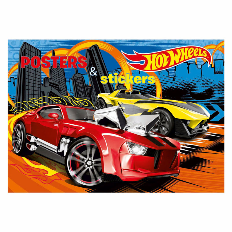 Cargue la imagen en el visor de la galería, Boek specials nederland bv hot wheels posters stickersboek