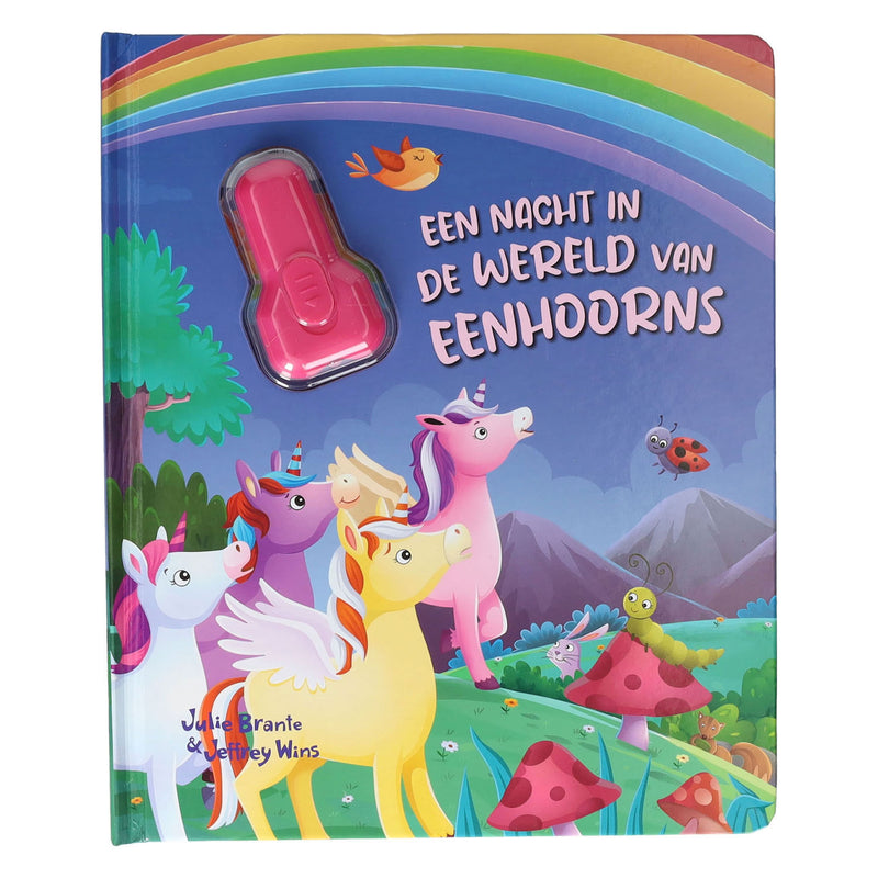 Afbeelding laden in galerijviewer, Wins holland kartonboek met zaklamp eenhoorn - 3jr.