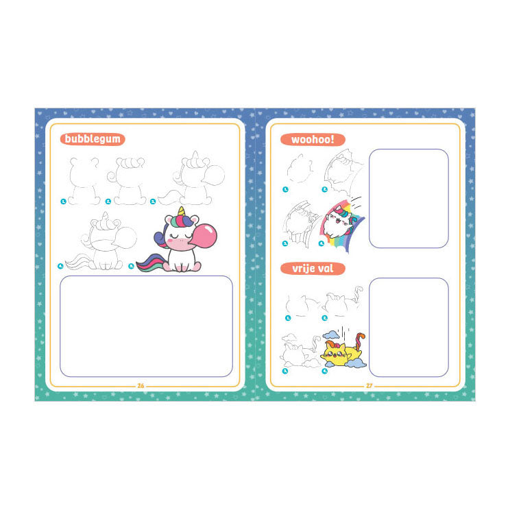 Chargez l'image dans la visionneuse de la galerie, Rebo publishers kawaii tekenen unicorns friends 4+