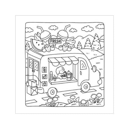 ギャラリービューアに画像をロードする, Rebo publishers cute shop - cute cozy coloring. 6+