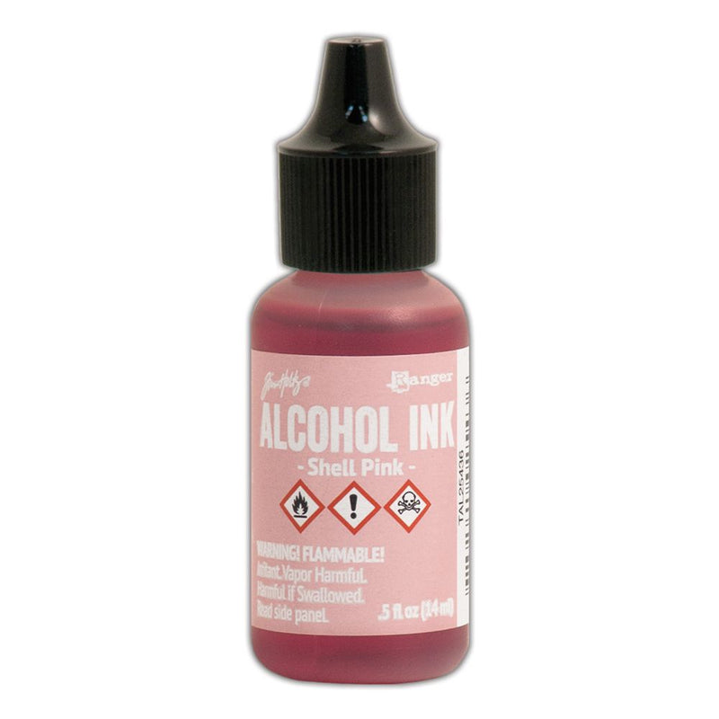Load image into Gallery viewer, Ranger ink ranger • tim holtz alcohol ink shell pink 14ml