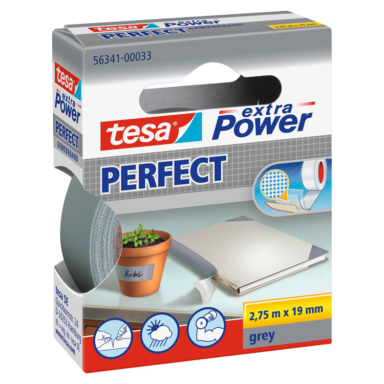 Afbeelding laden in galerijviewer, Tesa 1025254 - extra pow.2,75mx19mm grys | 10 stuks