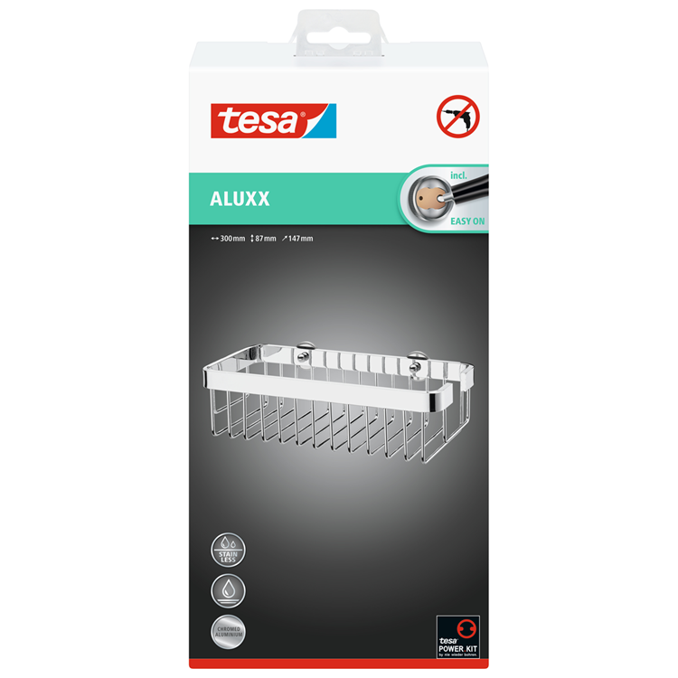 Afbeelding laden in galerijviewer, Tesa 1063233 - aluxx doucherek enkel | 1 stuks
