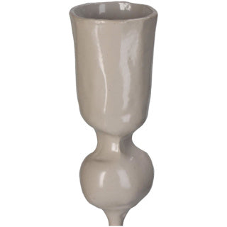 Afbeelding laden in galerijviewer, No brand kersten kandelaar metaal beige 8x8x40 cm