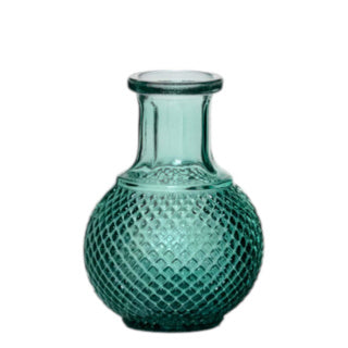 Chargez l'image dans la visionneuse de la galerie, Vaas sunny fles mini blauw groen h11,5 d8,5 cm | 24 stuks