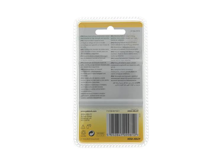 Afbeelding laden in galerijviewer, Yale 1065204 - hangslot 40mm chroom hi | 6 stuks