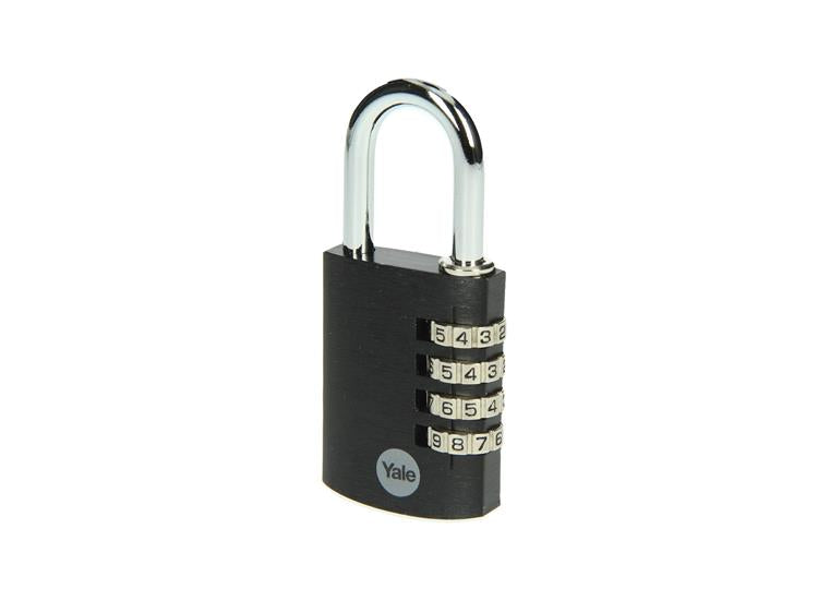 Afbeelding laden in galerijviewer, Yale 1065059 - hangslot 38mm alu zwart std | 6 stuks